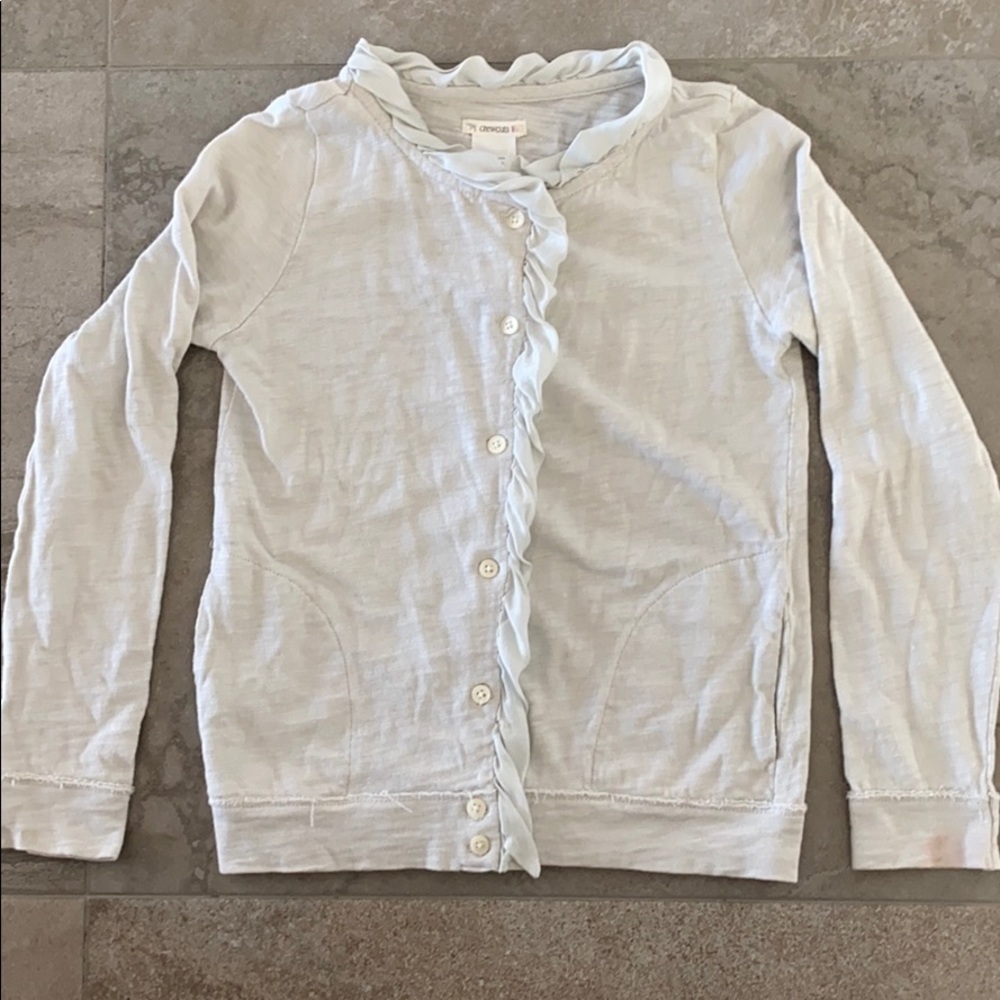J. Crew Crewcuts Button Down Cardigan w/Silk Trim